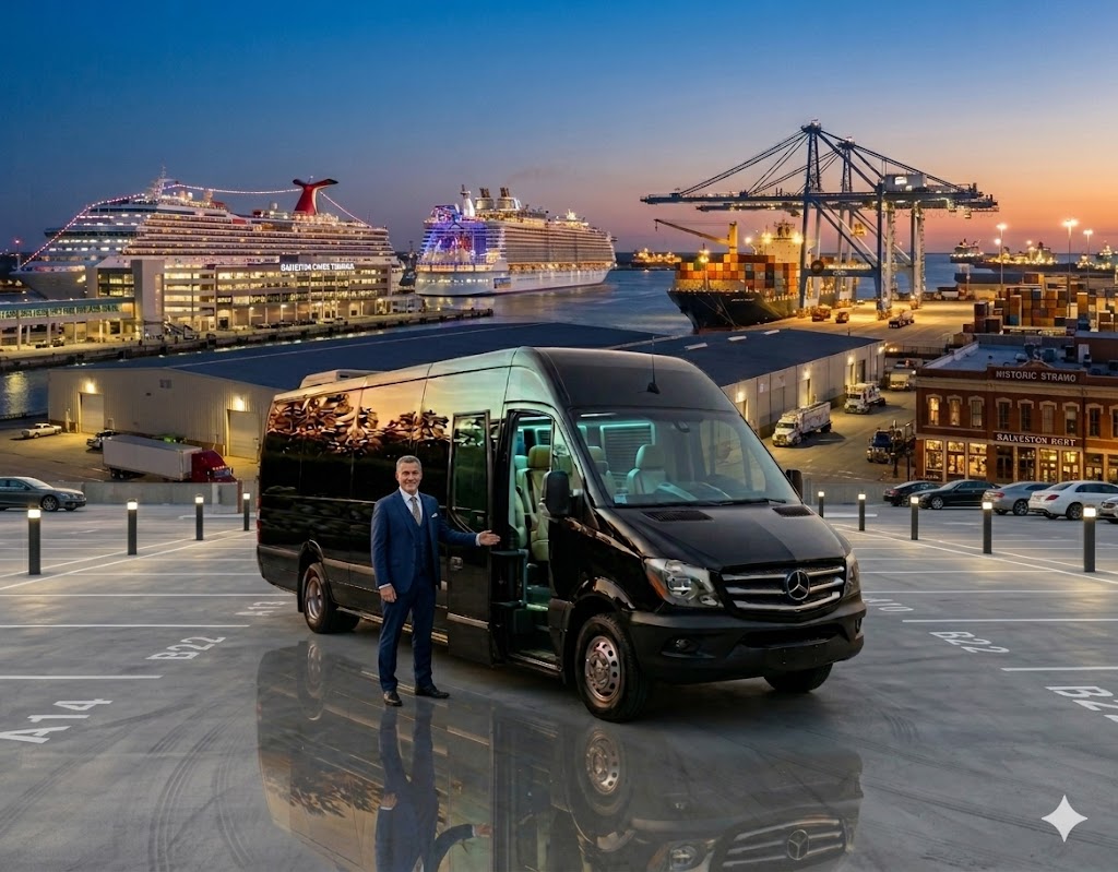 Galveston Airport Limo service with luxury SUVs and Sprinter Vans for private transfers to and from IAH, HOU, and Galveston Cruise Port.