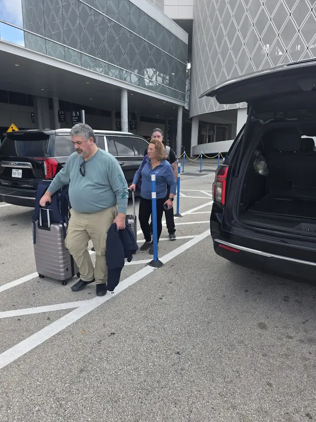 Sprinter Van airport transfer service in Houston for Galveston cruise port transportation